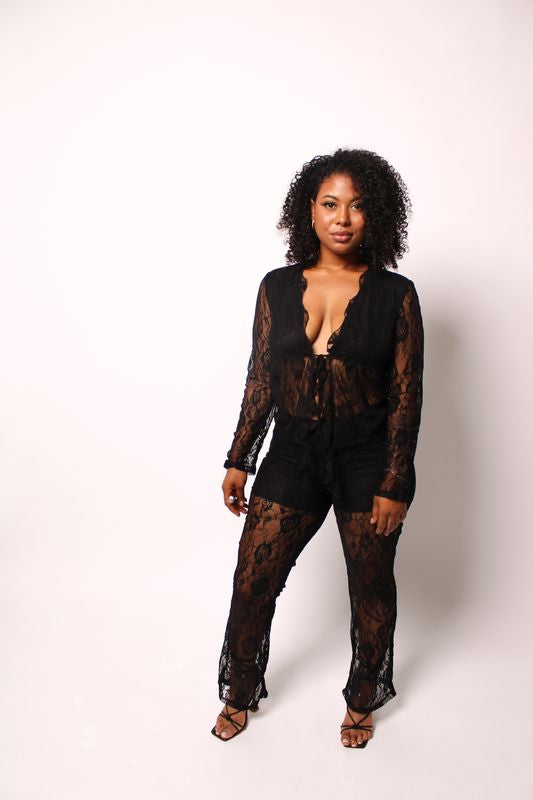 Sultry Net Two-Piece