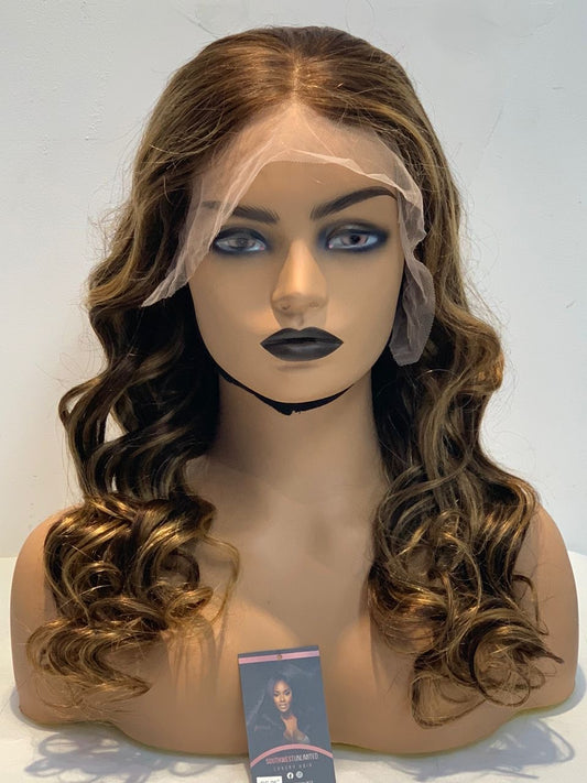 13x4 Frontal 20” Highlight Bouncy Curls