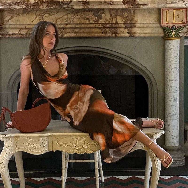 Velvet Dusk Maxi Dress