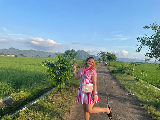 Stripe down dress