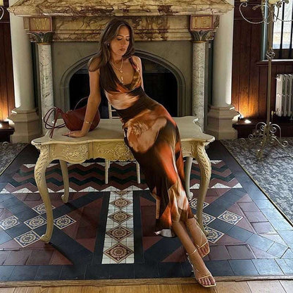 Velvet Dusk Maxi Dress