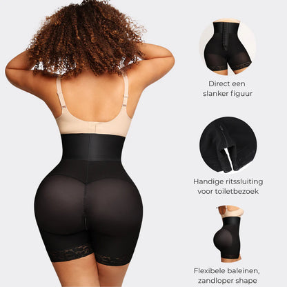 High Waist Shaper Short by SOUTHWEST UNLIMITED in black, featuring smoothing fabric and a flattering high-rise design.