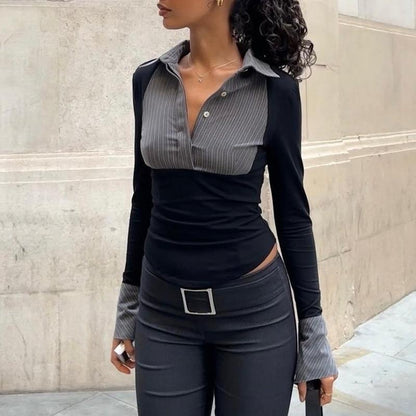 SOUTHWEST UNLIMITED The Executive Flair, a stylish black leather briefcase with silver hardware and a sleek design.