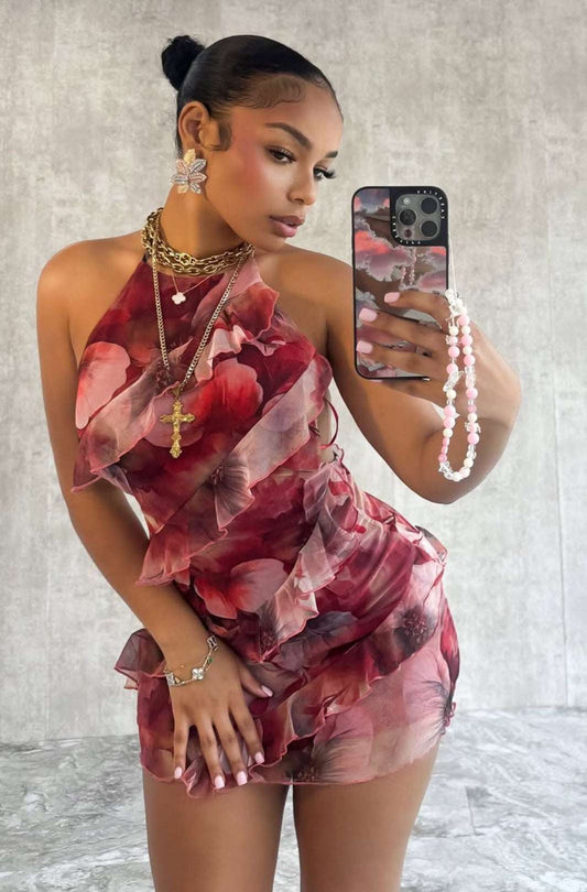 Flower Ruffle dress