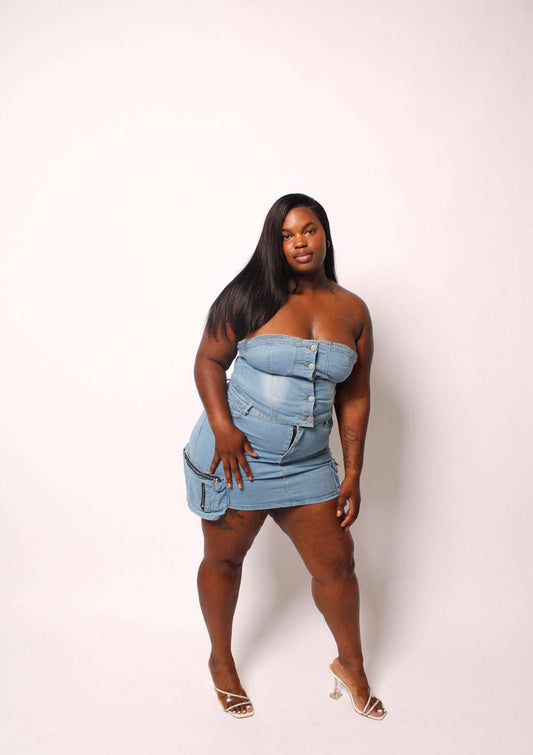 Dakota Duo Washed Denim Set