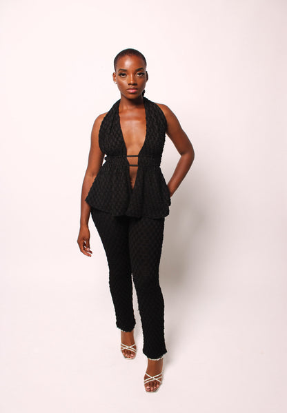 Chic & Muse two-piece set by SOUTHWEST UNLIMITED, featuring a stylish top and matching bottom in vibrant colors.