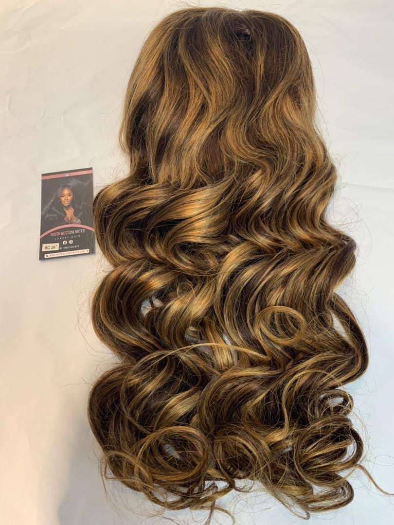 13x4 Frontal 20” Highlight Bouncy Curls