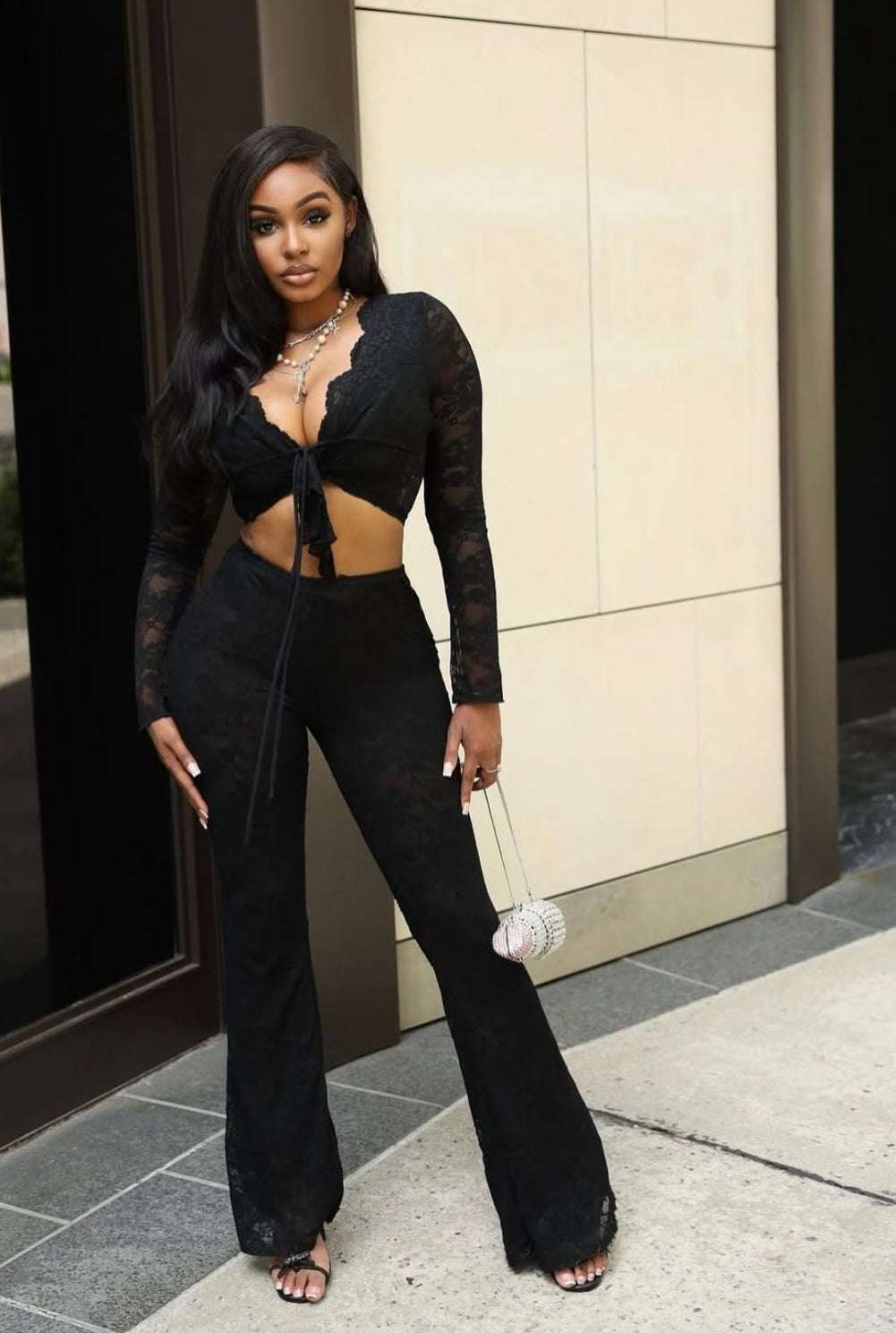 Sultry Net Two-Piece