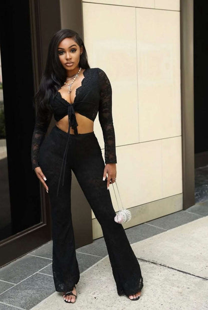 Sultry Net Two-Piece