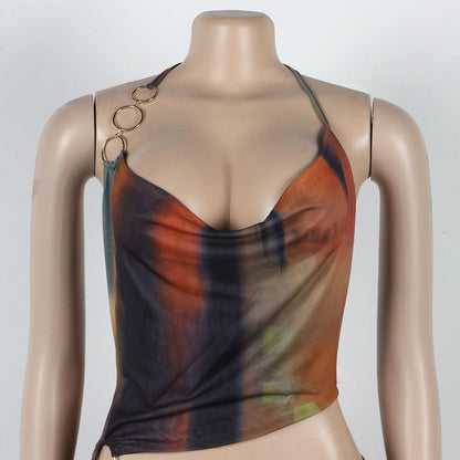 SOUTHWEST UNLIMITED Desire Jumpsuit in a vibrant pattern, featuring a fitted silhouette and wide-leg design.