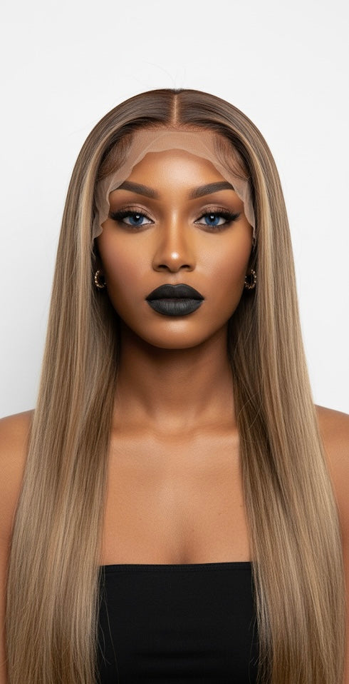 13x4 Highlight wig Straight