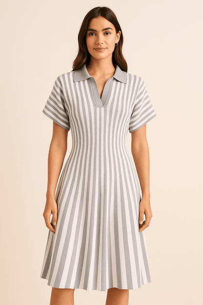 Stripe down dress