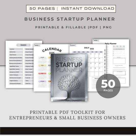 Startupplanner voor Bedrijven (PDF + ZIP) – Checklist, SWOT-analyse, Marketing- & Budgetplan