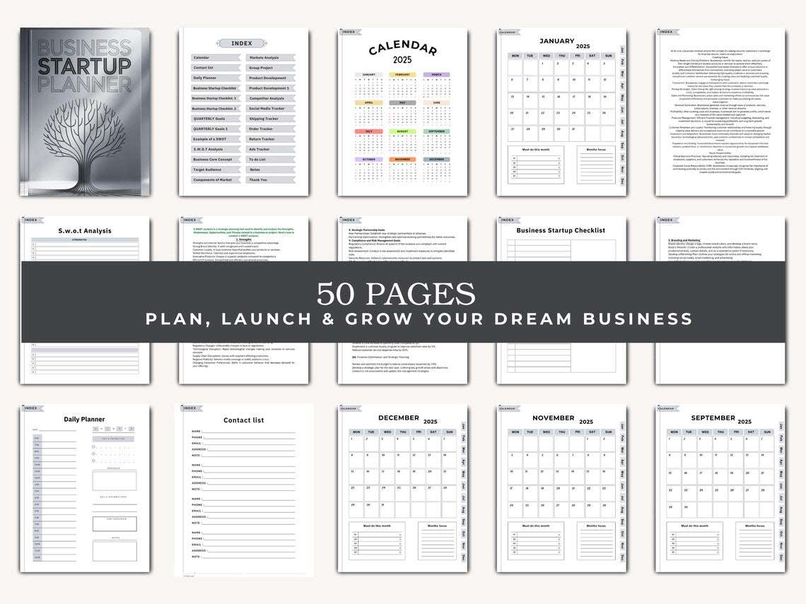 Startupplanner voor Bedrijven (PDF + ZIP) – Checklist, SWOT-analyse, Marketing- & Budgetplan