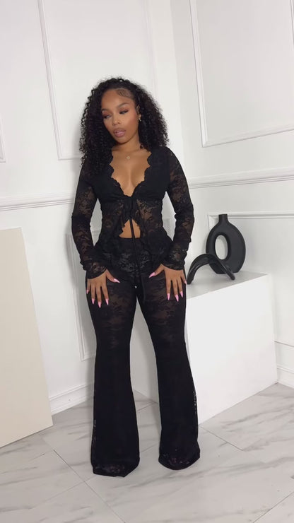 Sultry Net Two-Piece